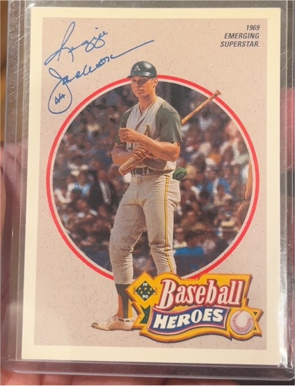 1989 Baseball Heroes 1969 Emerging Superstar Reggie Jackson — front