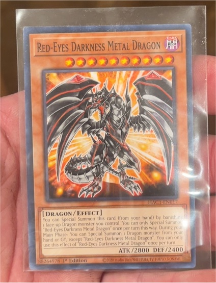 2020 Yu-Gi-Oh! #HAC1-EN017 Red-Eyes Darkness Metal Dragon — front