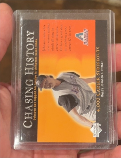 2003 Upper Deck Chasing History #CH-1 Randy Johnson — front