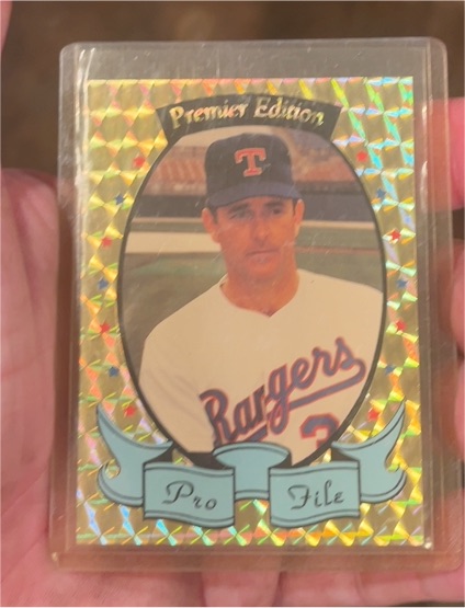 1989 Topps Premier Edition Pro File #1 Nolan Ryan — front