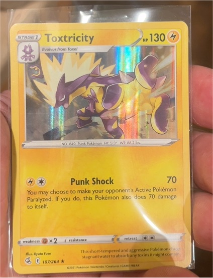 2021 Pokémon #107 Toxtricity — front