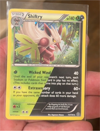 2016 Pokémon #11 Shiftry — front