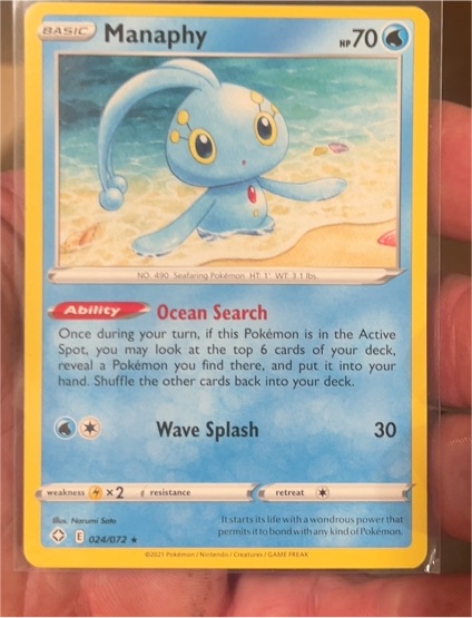 2021 Pokémon #024 Manaphy — front