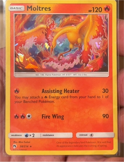 2020 Pokémon #38 Moltres — front