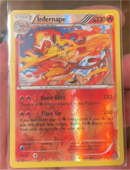 2009 Pokémon Diamond & Pearl #20 Infernape — front