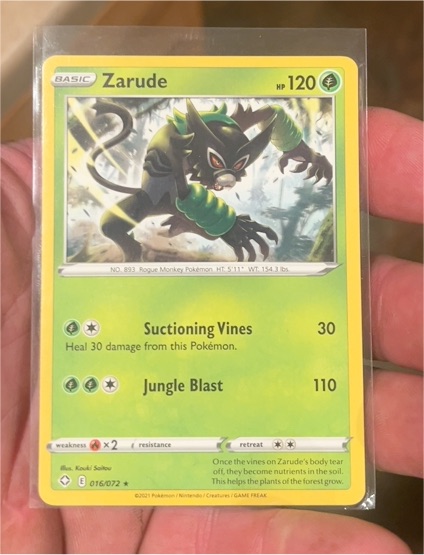 2021 Pokémon #016 Zarude — front