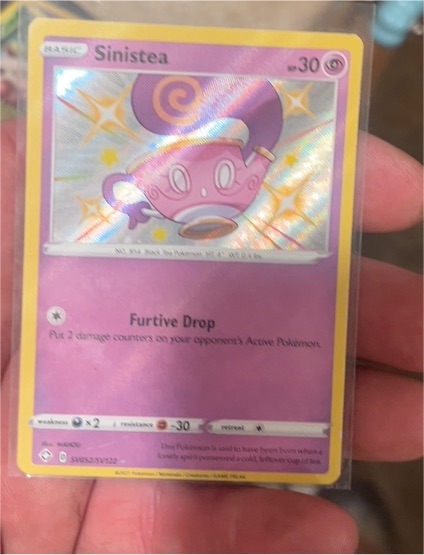 2020 Pokémon Sword & Shield #55 Sinistea — front
