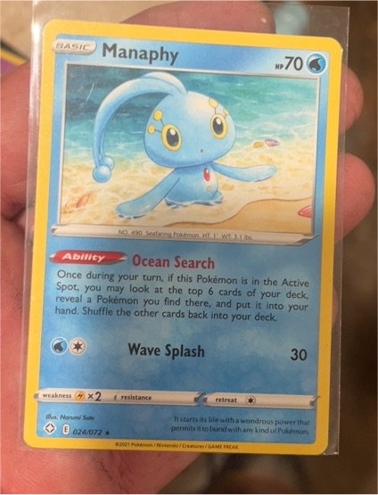 2021 Pokémon #024 Manaphy — front