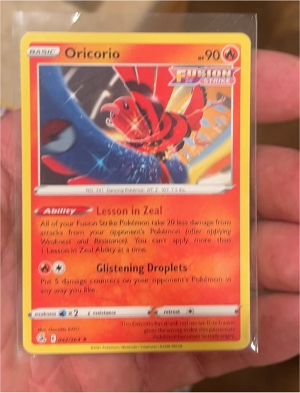2019 Pokémon Sword & Shield #054 Oricorio — front