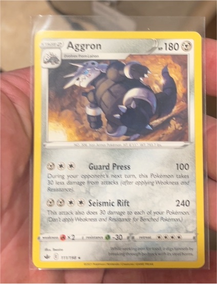 2020 Pokémon #117 Aggron — front