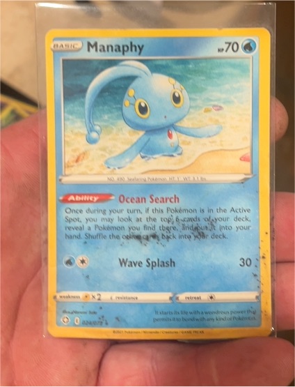2006 Nintendo Pokémon #70 Manaphy — front