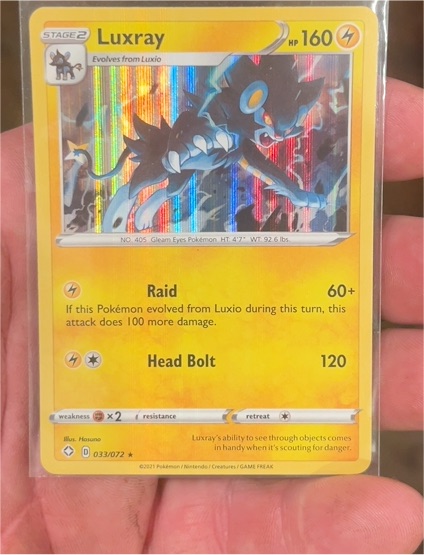 2021 Pokemon #33 Luxray — front