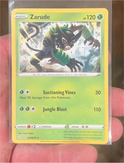 2021 Pokémon #016 Zarude — front