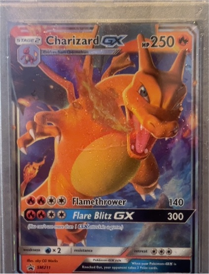 2017 Pokemon SM211 Charizard GX — front