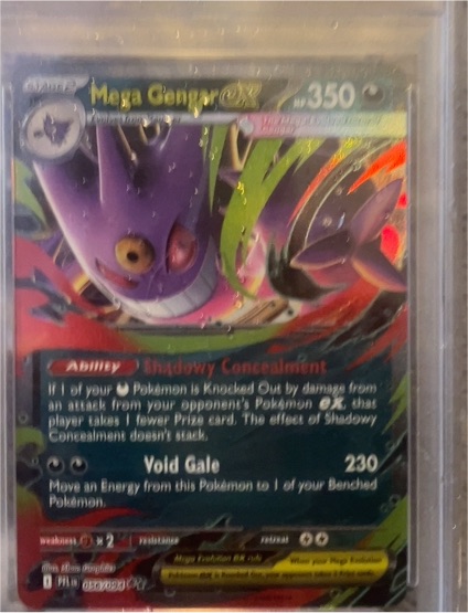 2015 Pokémon XY Evolutions #11 Mega Gengar EX — front