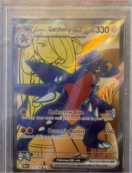 2015 Pokémon XY BREAKthrough #215 Cynthia's Garchomp ex — front