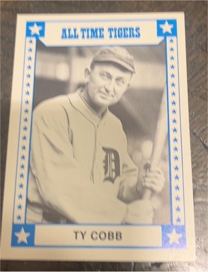 Ty Cobb All Time Tigers Baseball Card — front