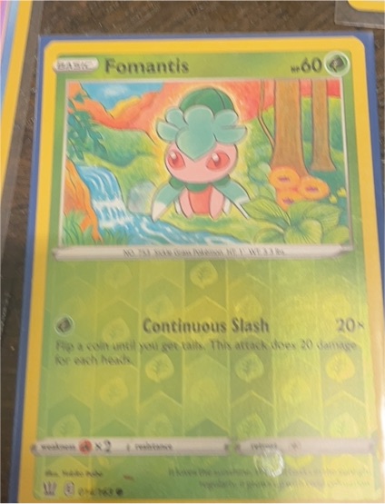 2017 Pokémon #45 Fomantis — front