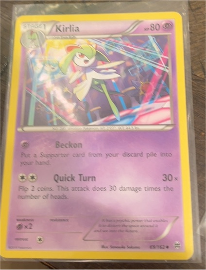 2016 Pokémon XY Steam Siege #23 Kirlia — front