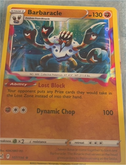 2022 Pokemon #107 Barbaracle — front
