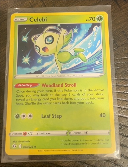 2021 Pokémon Evolving Skies #003 Celebi — front