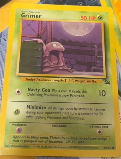 1999 Pokémon #48 Grimer — front
