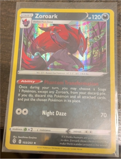 2021 Pokémon #103 Zoroark — front
