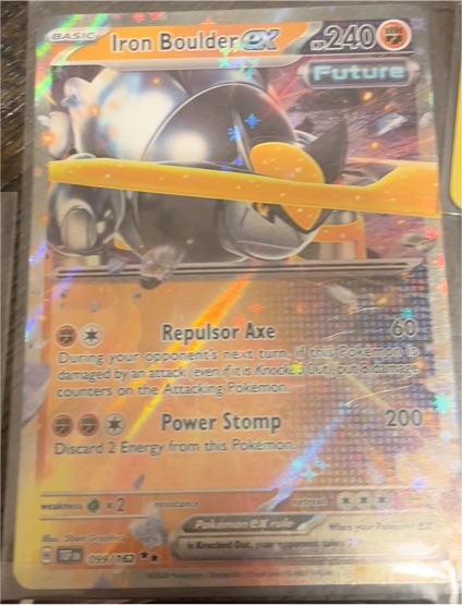 2015 Pokémon #99 Iron Boulder EX — front