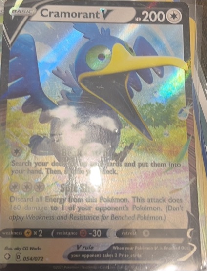 2021 Pokémon #054 Cramorant V — front