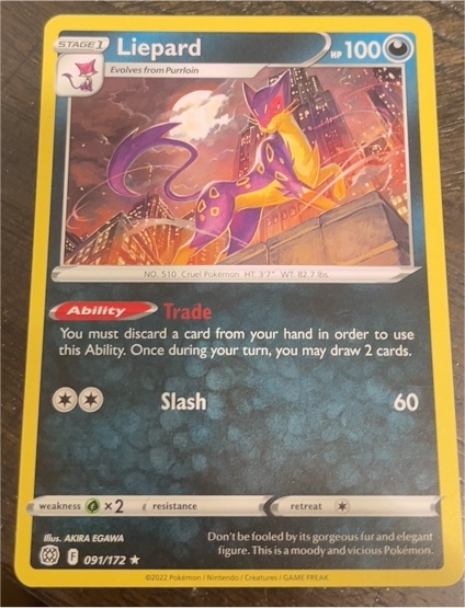 2022 Pokémon #091 Liepard — front
