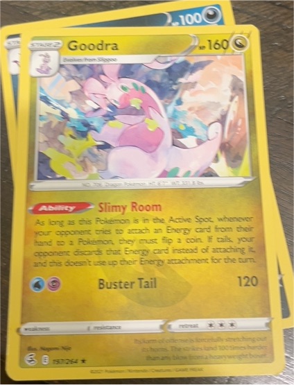 2017 Pokémon SM Burning Shadows #137 Goodra — front
