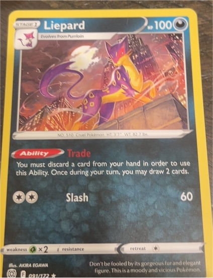 2011 Pokémon #091 Liepard — front