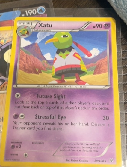 2019 Pokémon #29 Xatu — front