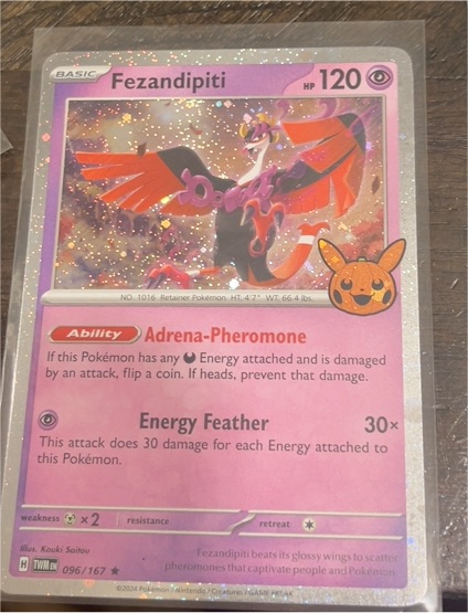 2024 Pokémon TWMH #096 Fezandipiti — front