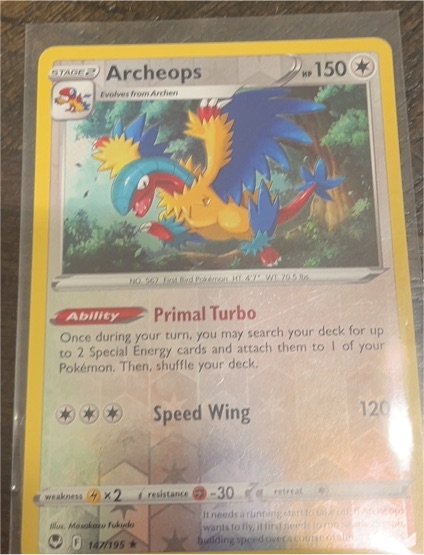 2016 Pokémon XY Evolutions #147 Archeops — front