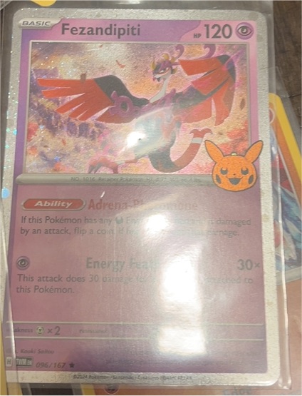 2022 Pokémon Holo Fezandipiti #096 — front