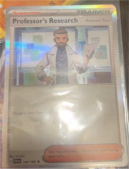 2023 Pokémon SV11 #190 Professor's Research Professor Turo — front