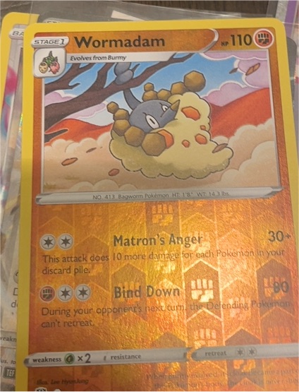 2022 Pokémon #110 Wormadam — front