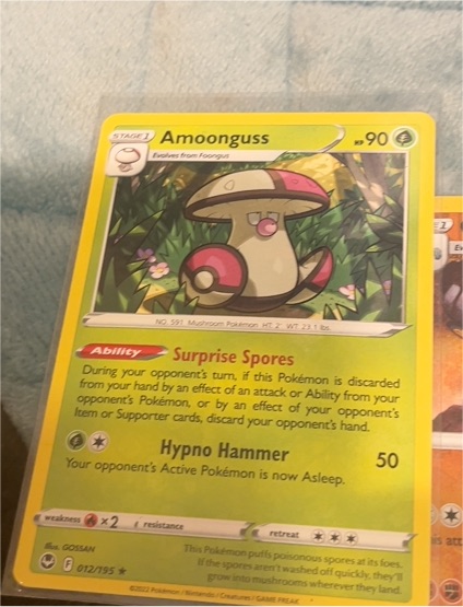 2012 Pokémon Black & White #12 Amoonguss — front