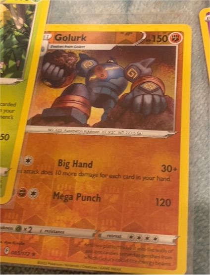 2016 Pokémon #083 Golurk — front
