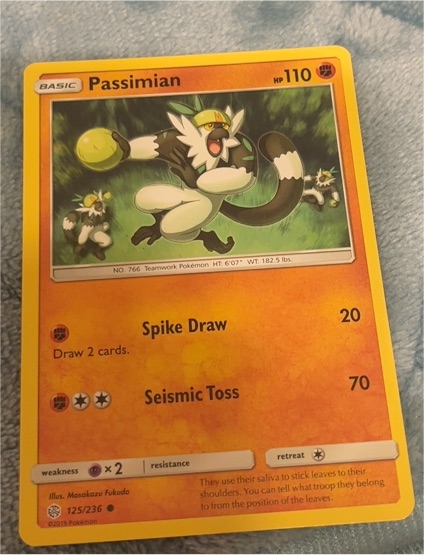 2020 Pokémon #125 Passimian — front