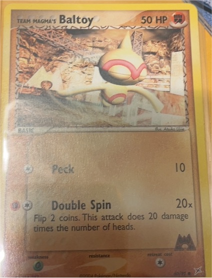 2003 Pokémon Team Magma's Baltoy #46 — front