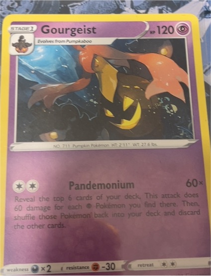 2020 Pokémon #711 Gourgeist — front