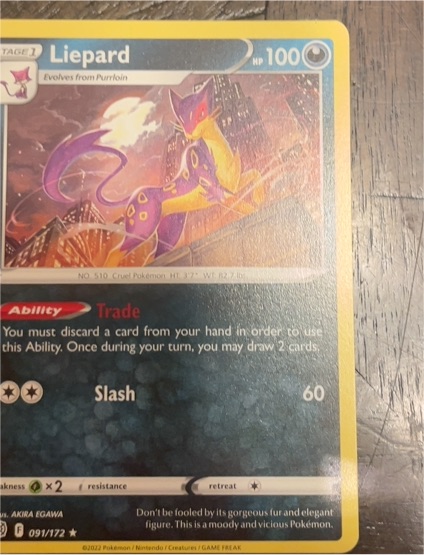 2022 Pokémon #091 Liepard — front