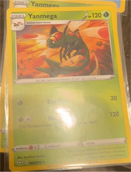 2012 Pokémon Black & White #20 Yanmega — front