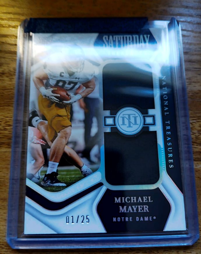 2022 Panini National Treasures Saturday #1 Michael Mayer — front