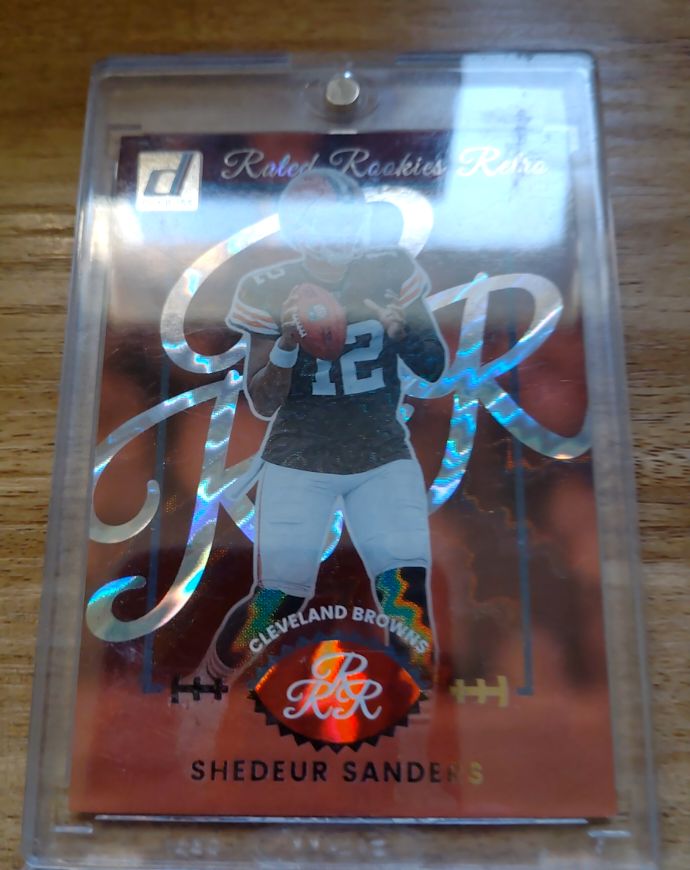2023 Donruss Rated Rookies Retro Shedeur Sanders — front