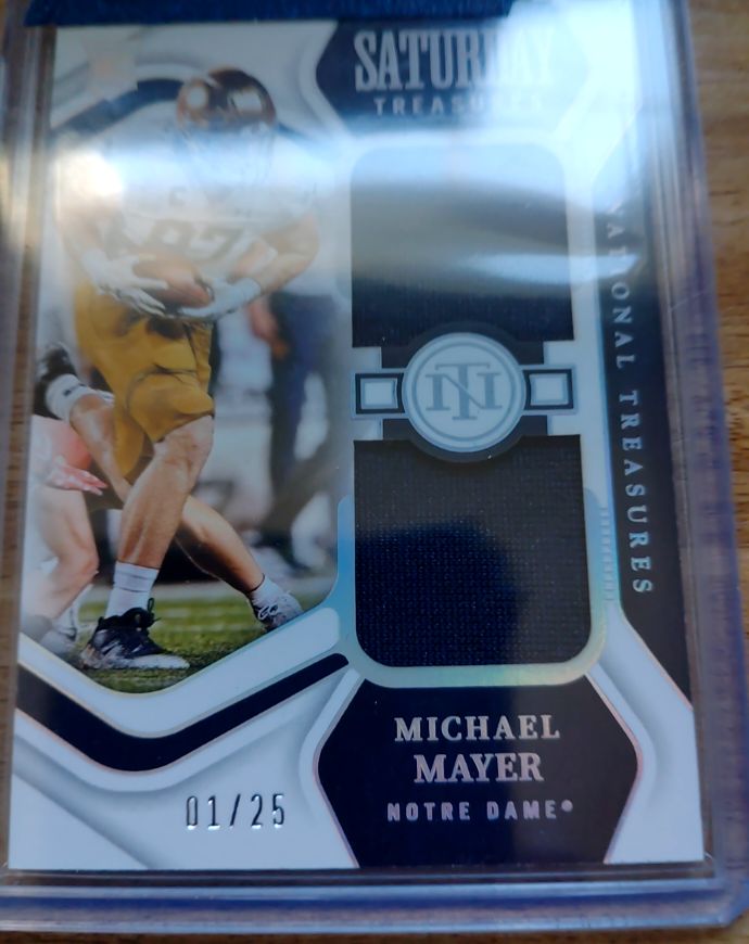 2021 Panini National Treasures Saturday Treasures #01 Michael Mayer — front