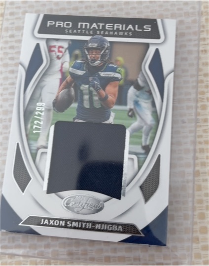 2022 Panini Certified Pro Materials #Jaxon Smith-Njigba — front