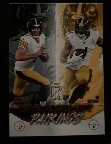 2021 Topps Paramount Pairings #PP-AP Aaron Rodgers DK Metcalf — front